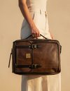 Luxury Indian convertible leather work backpack for men & women