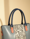 Bohemian leather convertible tote for women by Ya Qalbi