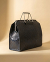 Unisex leather laptop bag with multiple organizers by Ya Qalbi