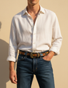 Sunflower Hand Tooled Western Leather Belt | Ya Qalbi
