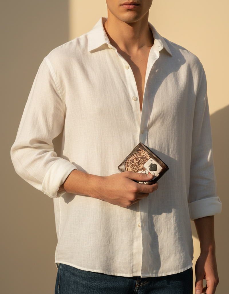Handmade Leather Wallet | Ya Qalbi