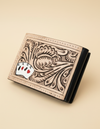 Genuine leather slim card holder wallet