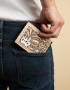 Premium handmade leather card case for men and women