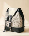 Black and White Hair-On Leather Backpack – Western Buckle & Whipstitch