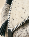 Black and White Hair-On Leather Backpack – Western Buckle & Whipstitch
