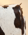 Chocolate Spot Hair-On Duffle – Brown Leather Straps & Brass Links