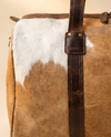 Caramel Hair-On Weekender – Dark Brown Wraparound Straps