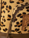 Leopard Print Hair-On Leather Backpack – Tooled Thunderbird Pocket