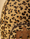 Leopard Print Hair-On Leather Backpack – Tooled Thunderbird Pocket