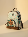 Turquoise Metallic Hair-On Leather Backpack – Thunderbird Pocket