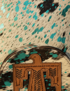 Turquoise Metallic Hair-On Leather Backpack – Thunderbird Pocket