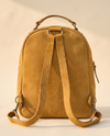 Tan Suede Leather Backpack – Bootstitch and Hand-Tooled Pocket