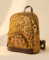Gold Metallic Leopard Hair-On Leather Backpack – Thunderbird