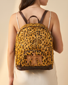Gold Metallic Leopard Hair-On Leather Backpack – Thunderbird