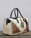 Black and White Hair-On Weekender Duffle – Buckstitch Corners