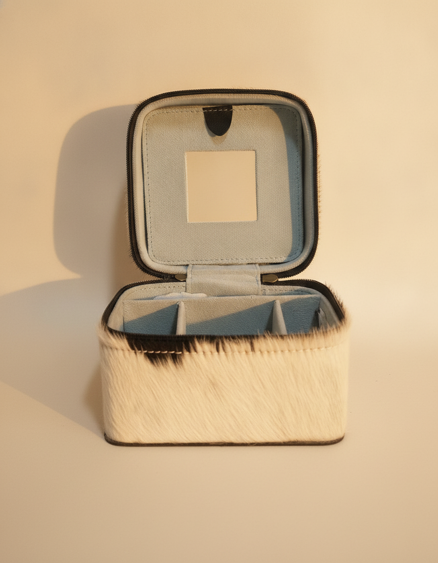 Square Frame Tooled Jewellery Box