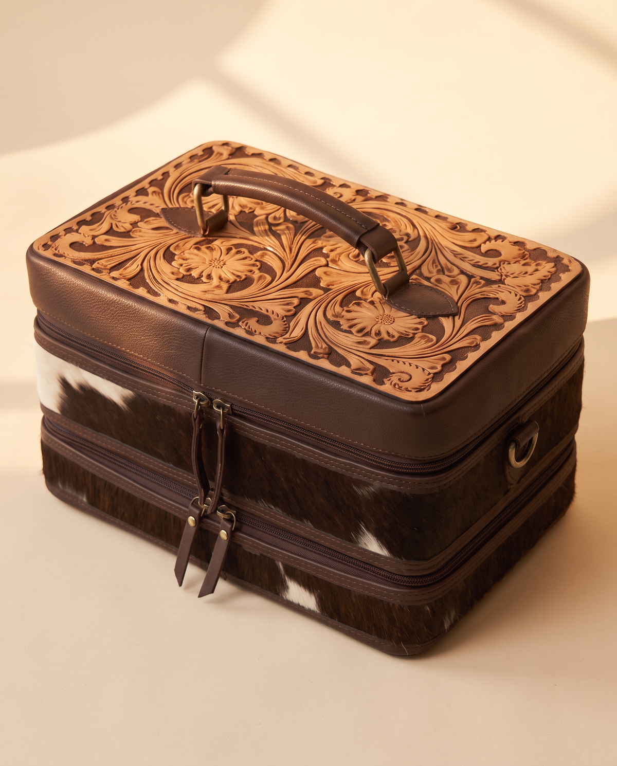 Two-Tier Tooled Jewellery Case
