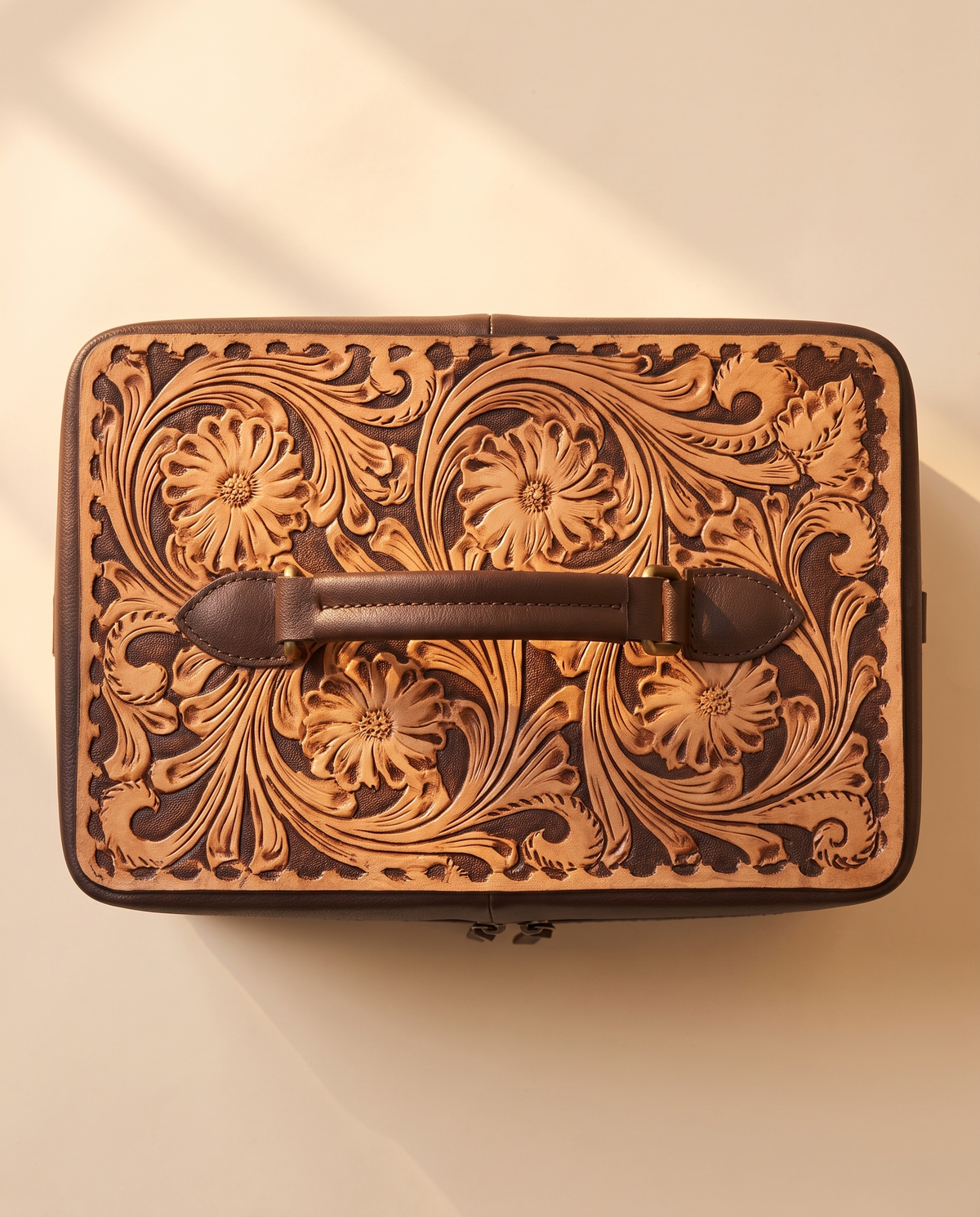 Two-Tier Tooled Jewellery Case