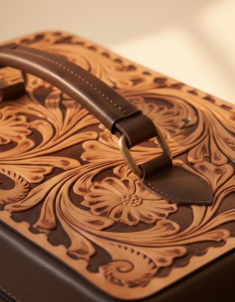Two-Tier Tooled Jewellery Case
