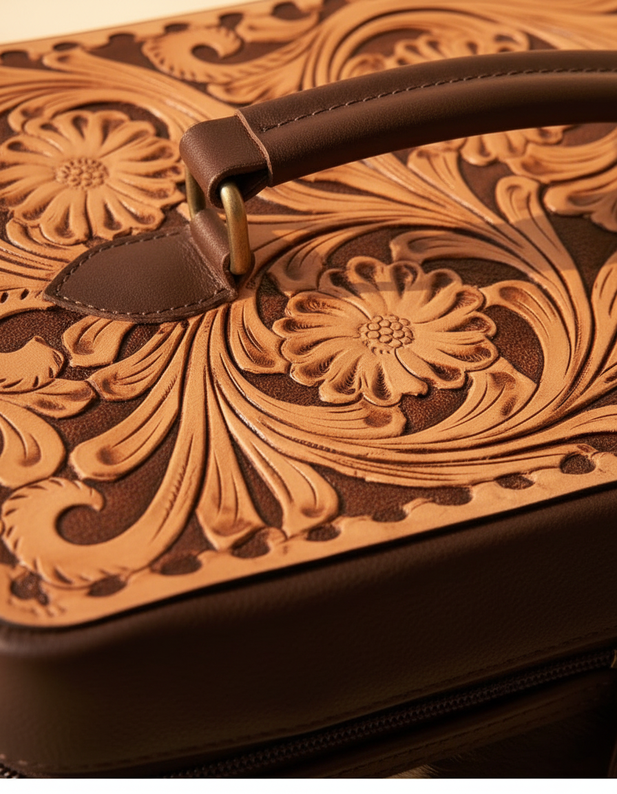Two-Tier Tooled Jewellery Case