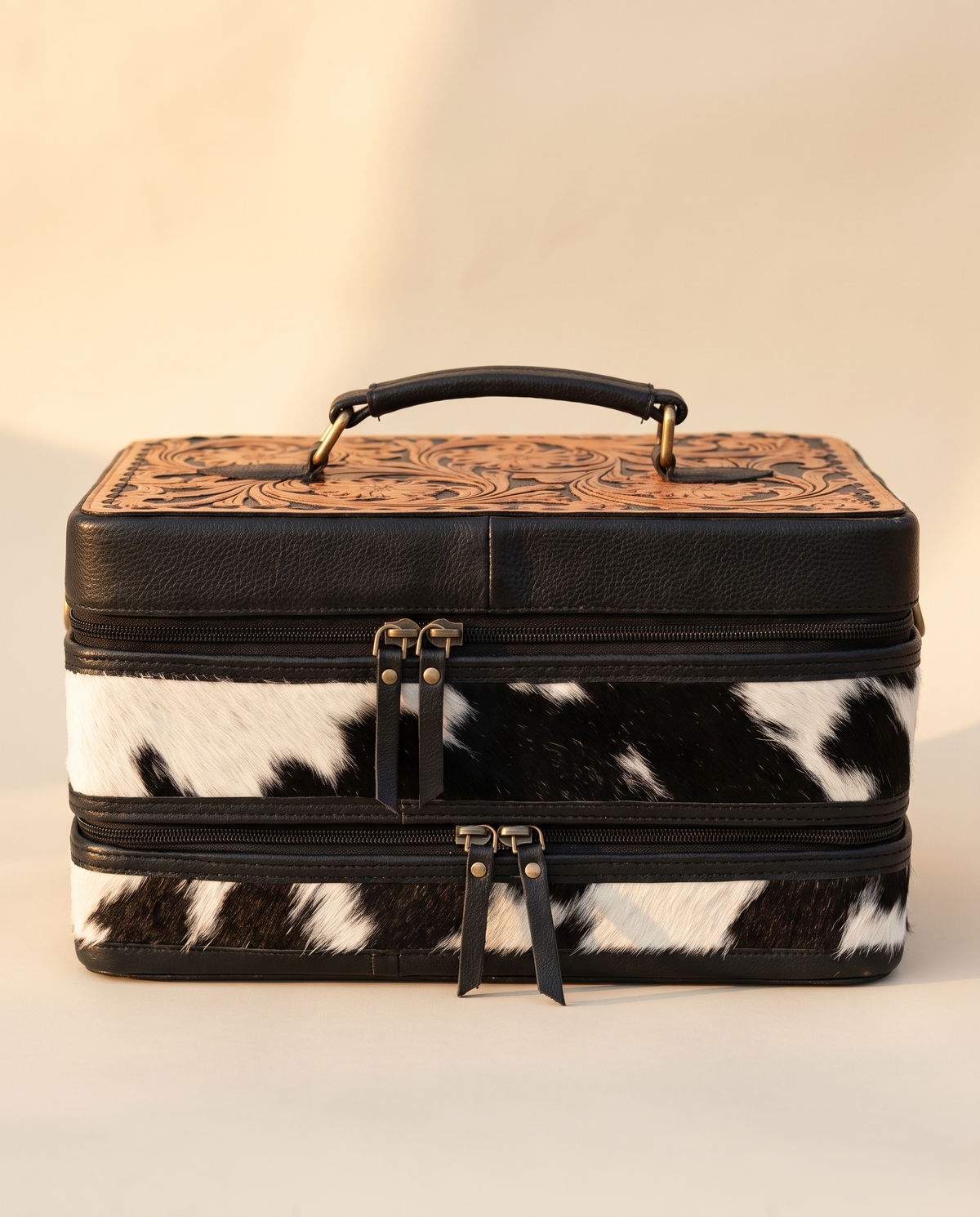 Two-Tier Tooled Jewellery Case