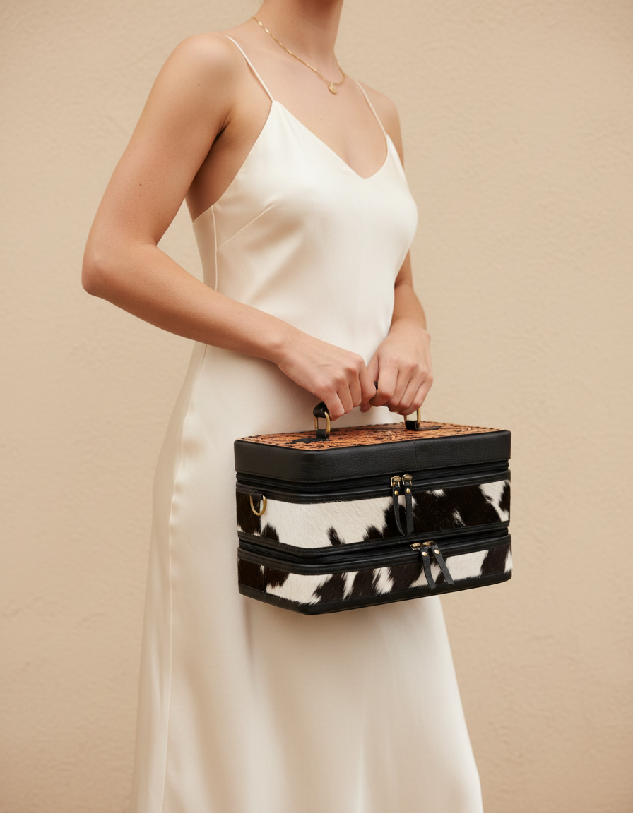 Two-Tier Tooled Jewellery Case