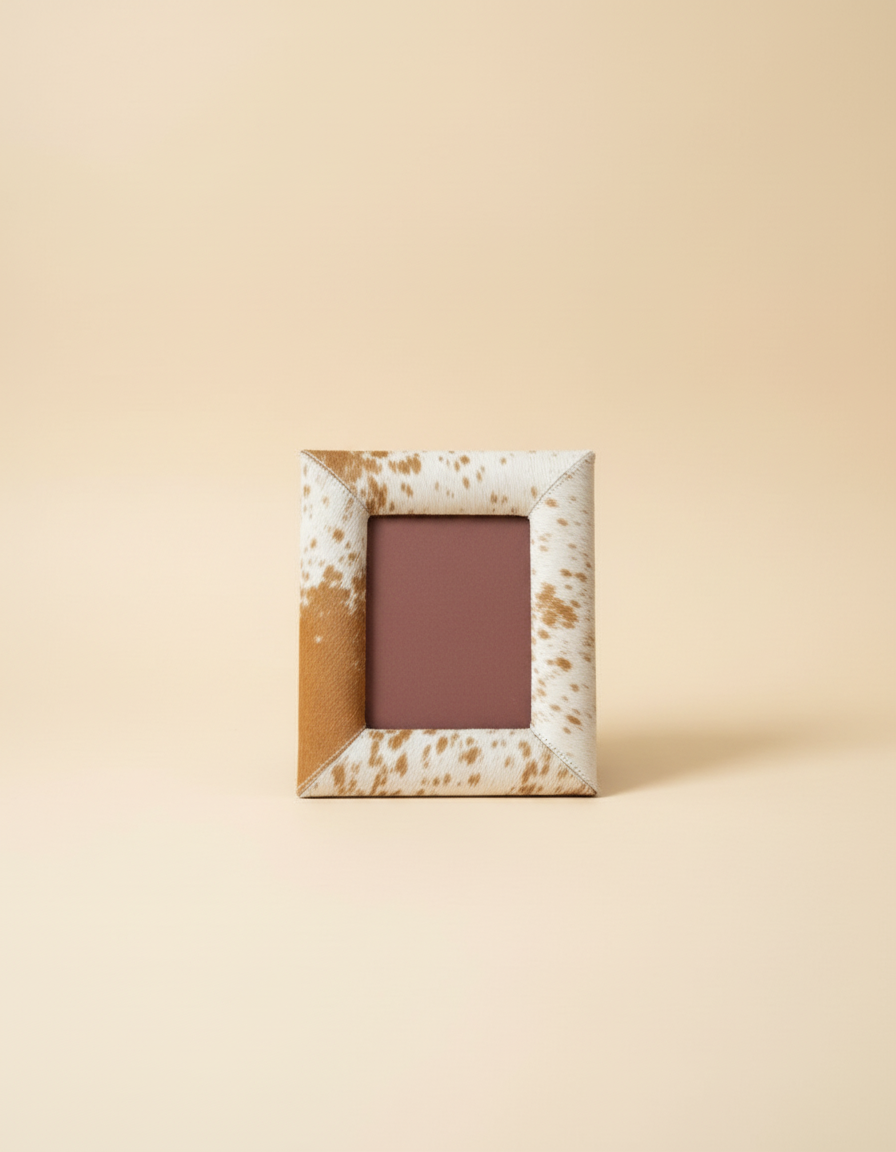 Hair-On Leather Photo Frame
