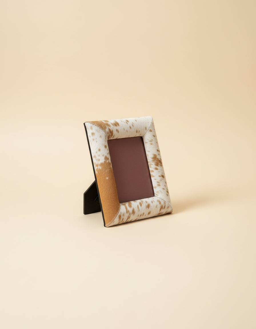 Hair-On Leather Photo Frame