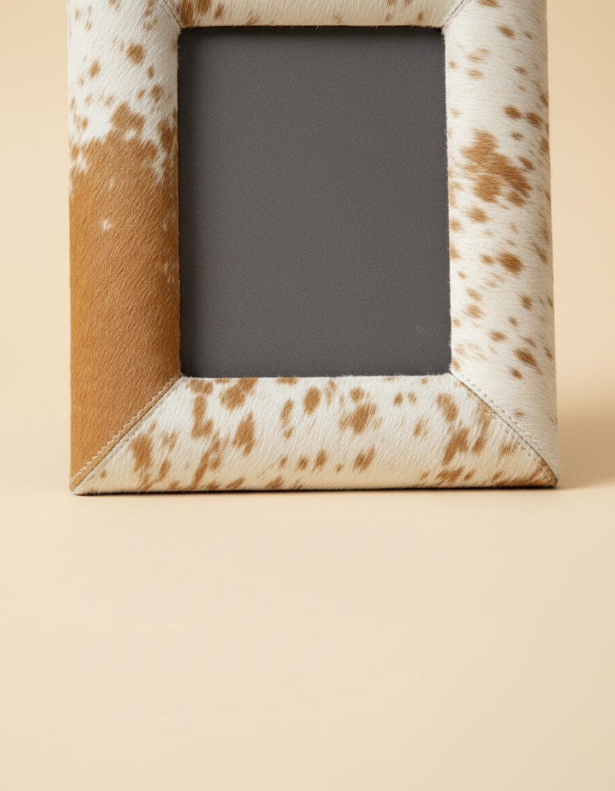Hair-On Leather Photo Frame