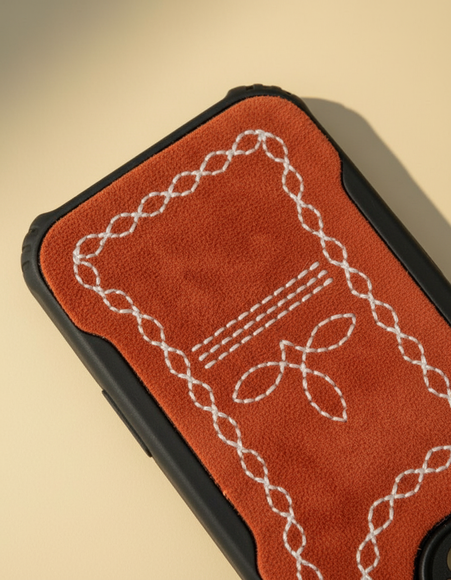 Tooled Leather Phone Case