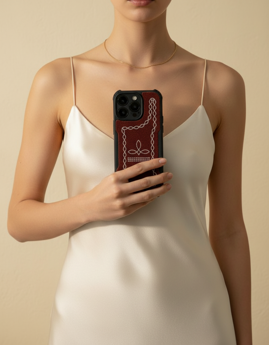 Tooled Leather Phone Case