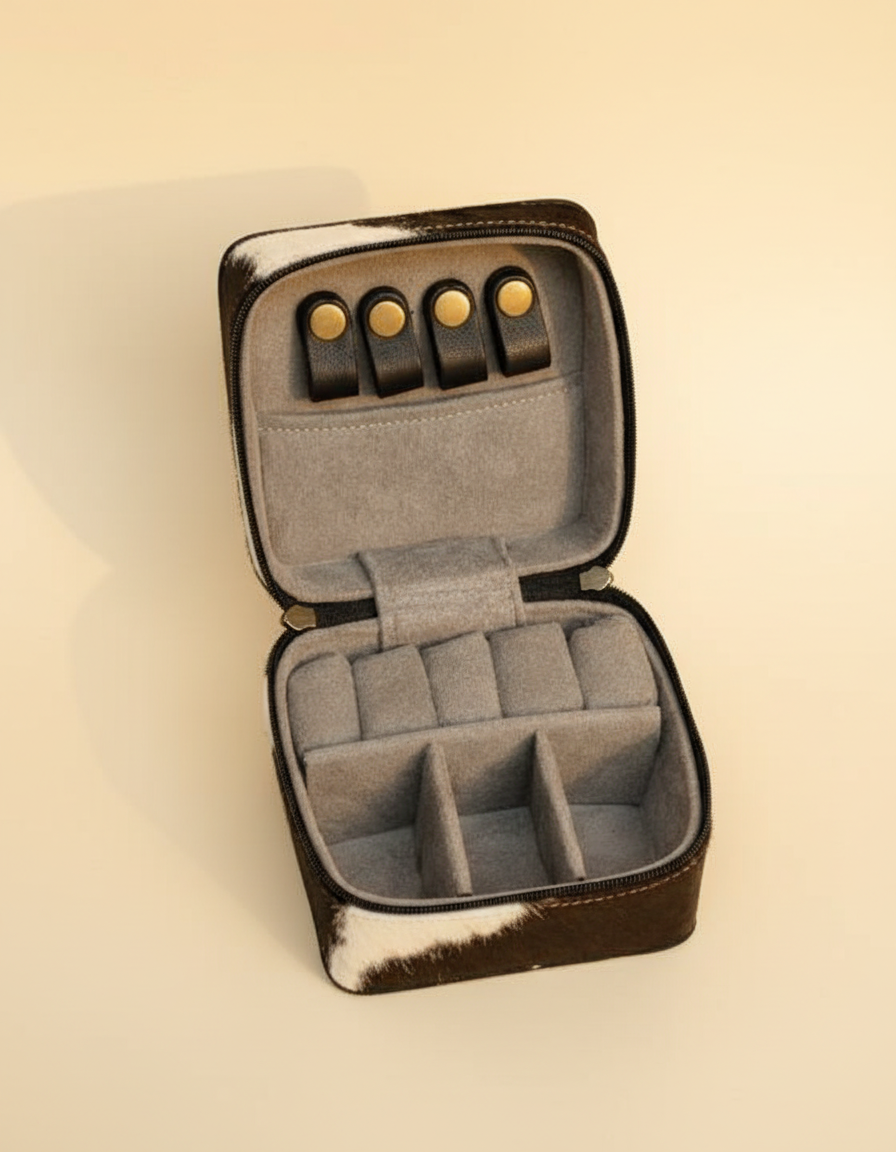 Hair-On Leather Jewelry Box